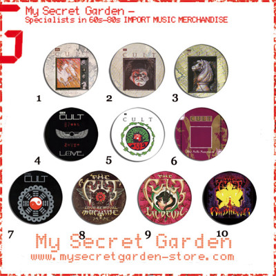 The Cult - Dreamtime, Love Album Pinback Button Badge Set ( or Hair Ties / 4.4 cm Badge / Magnet / Keychain Set )